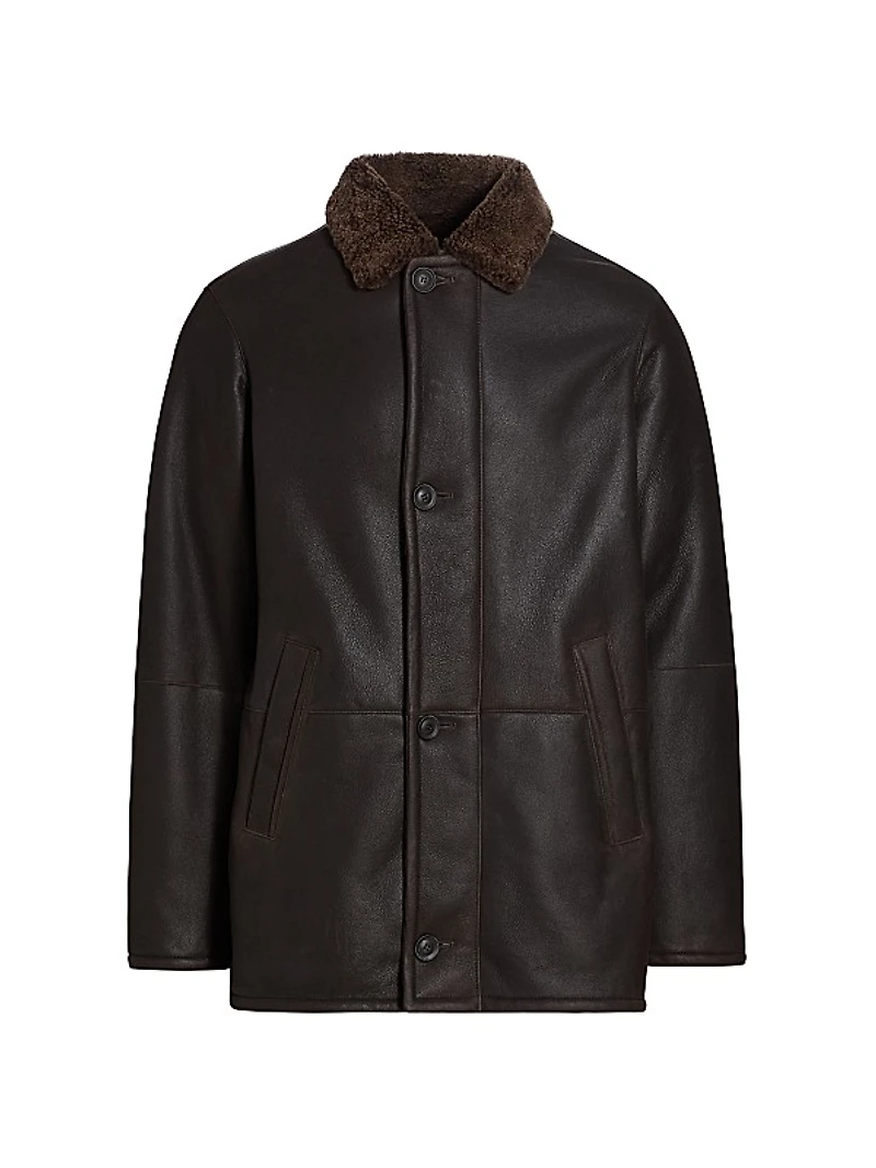 COLLECTION Shearling Car Coat