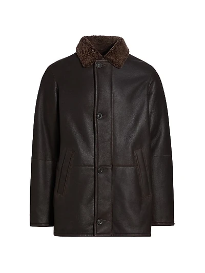 COLLECTION Shearling Car Coat