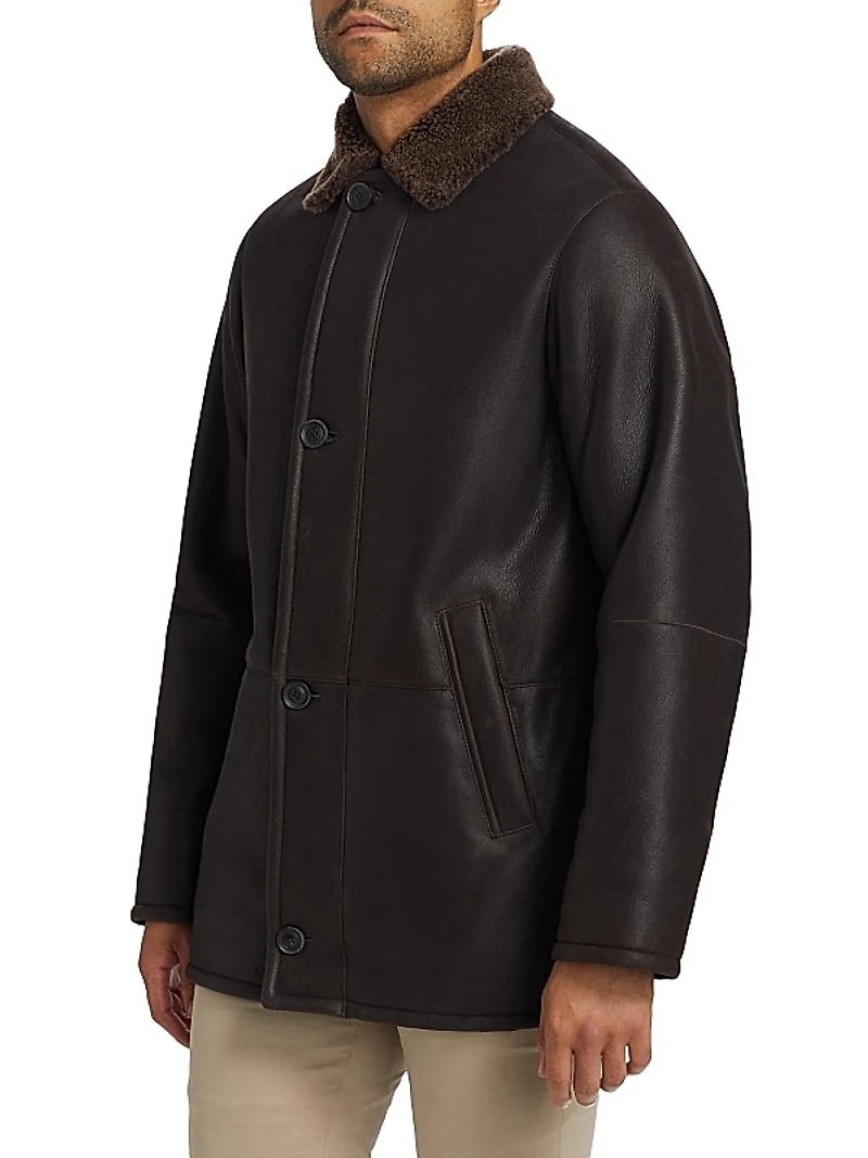 COLLECTION Shearling Car Coat