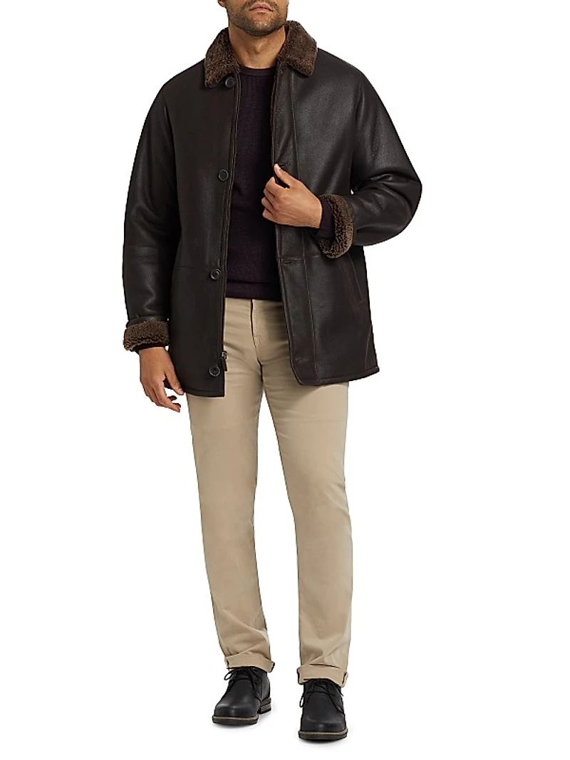 COLLECTION Shearling Car Coat