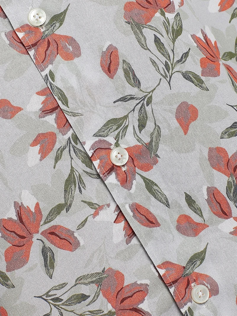 COLLECTION Floral Button-Front Shirt