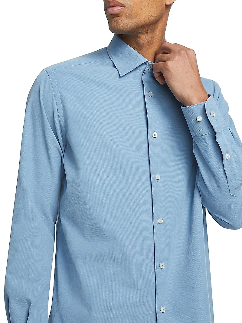 COLLECTION Corduroy Long-Sleeve Woven Shirt