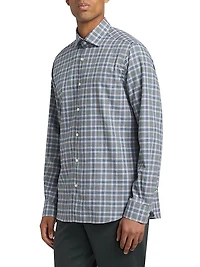 COLLECTION Plaid Long-Sleeve Woven Shirt