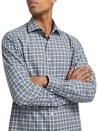COLLECTION Plaid Long-Sleeve Woven Shirt