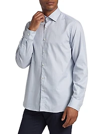 COLLECTION Check Cotton Long-Sleeve Shirt