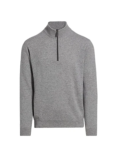 COLLECTION Cashmere Quarter-Zip Sweater