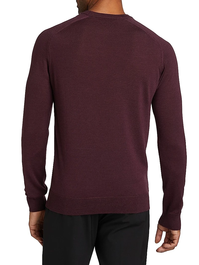 COLLECTION Wool-Silk Lightweight Crewneck Sweater