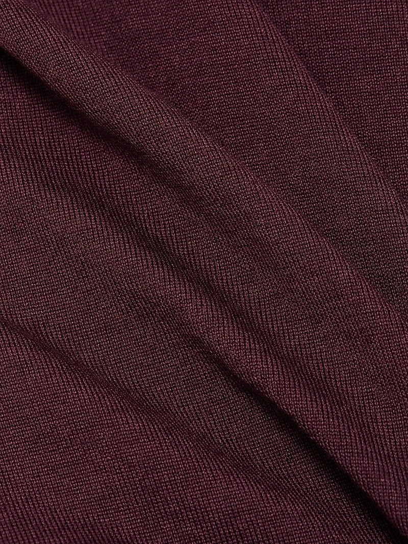 COLLECTION Wool-Silk Lightweight Crewneck Sweater