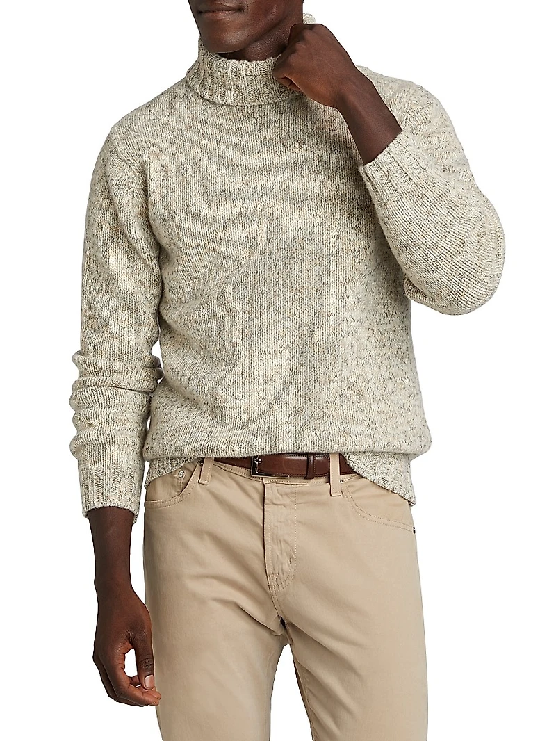 COLLECTION Melange Turtleneck Sweater