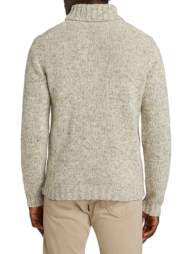 COLLECTION Melange Turtleneck Sweater