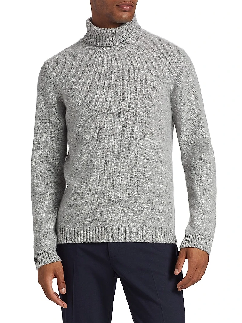 COLLECTION Melange Long-Sleeve Turtleneck