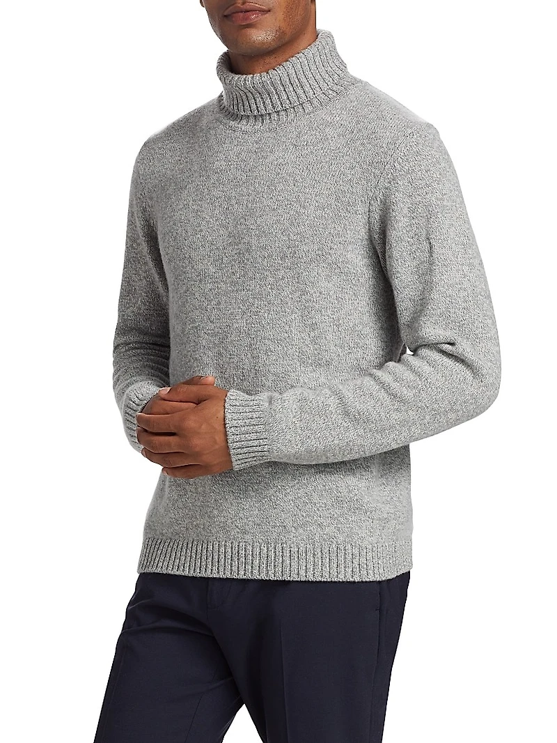 COLLECTION Melange Long-Sleeve Turtleneck