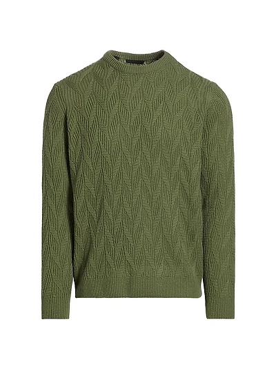 COLLECTION Braid Stitch Crewneck Sweater