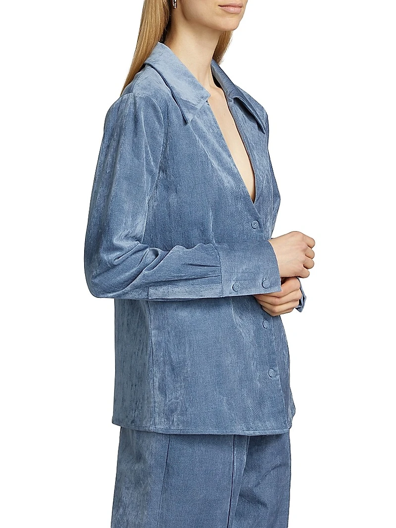 Sunday Scaries St. Elizabeth Cotton-Blend Twill Long-Sleeve Shirt