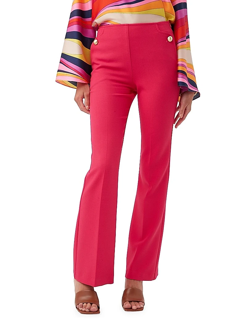 Boynton High-Rise Stretch Flared Pants