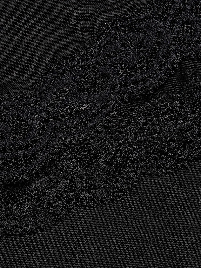 Feathers 2-Piece Lace-Trimmed Pajama Set