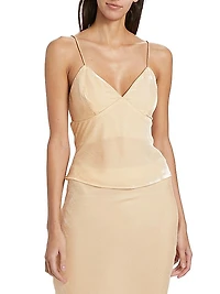 Velvet Bias-Cut Camisole