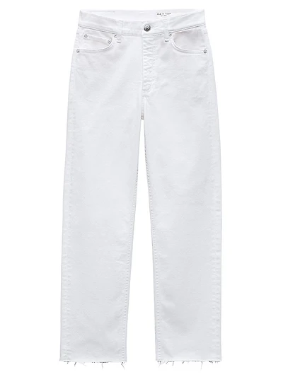 Harlow Stretch Mid-Rise Straight-Leg Jeans