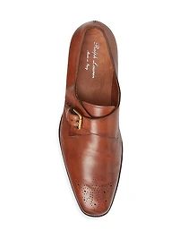 Darnell Burnished Monk-Strap Shoes