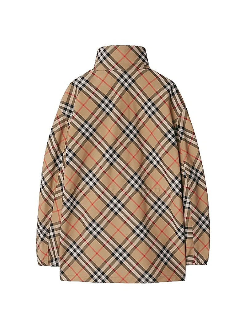 Oversized Check Coat