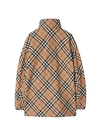 Oversized Check Coat