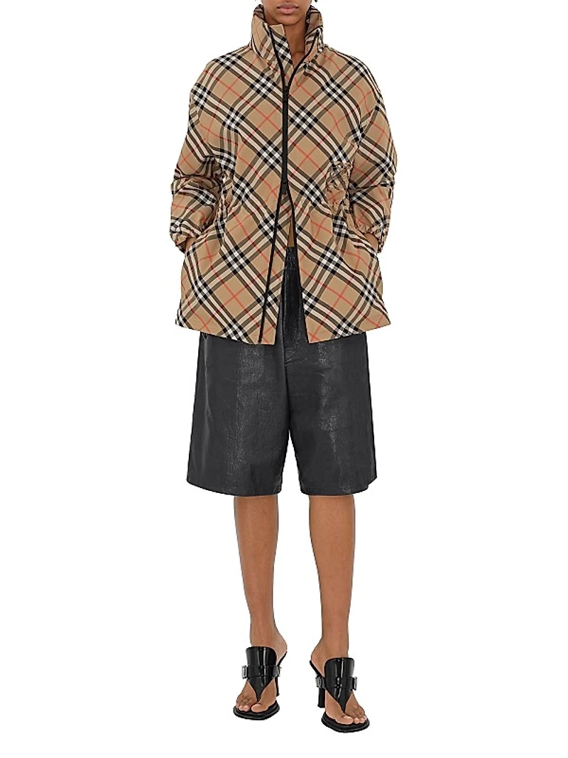 Oversized Check Coat