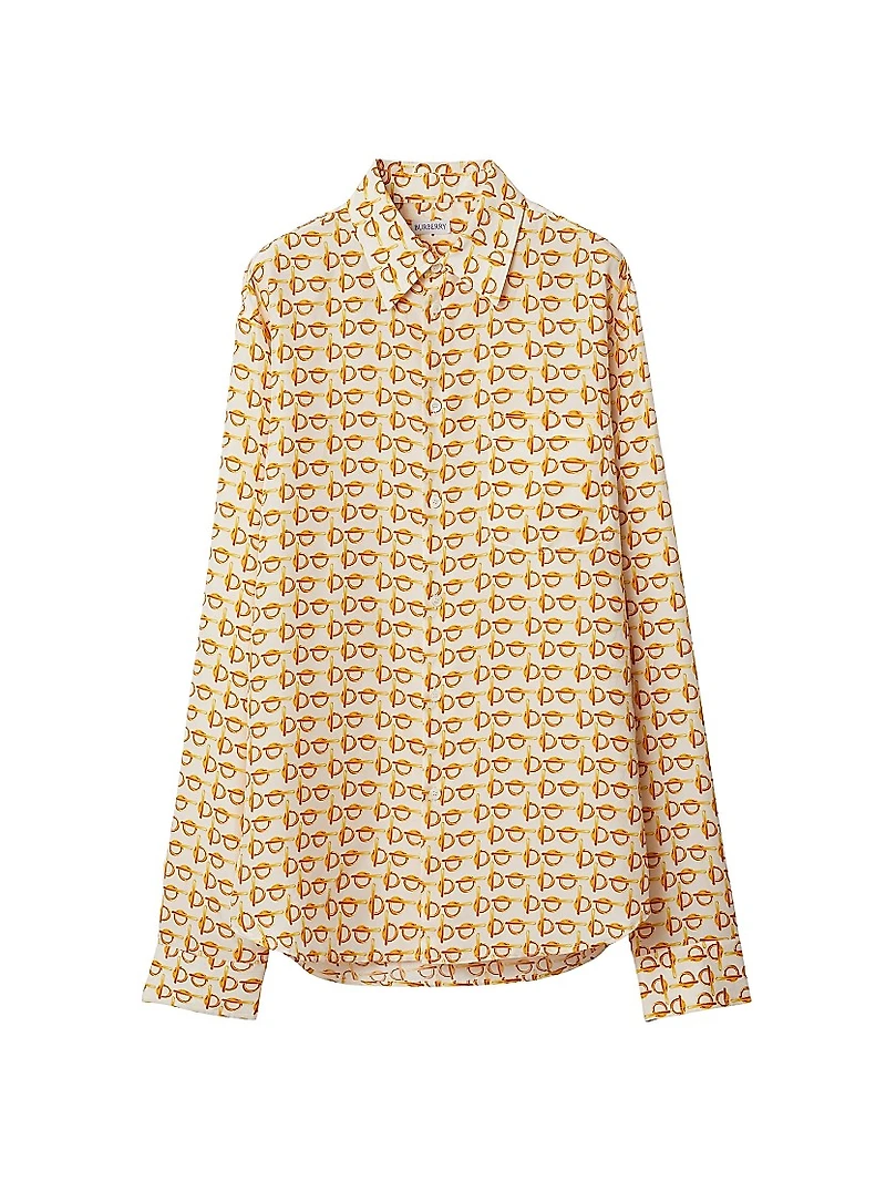 Printed Silk Blouse