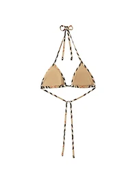 Check Triangle Bikini Top