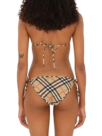 Check Triangle Bikini Top