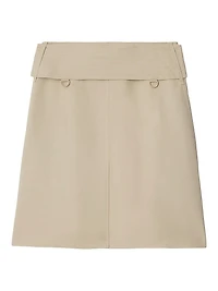 D-Ring Belted Midi-Skirt