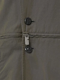 Cotton-Linen Detachable Trench Coat