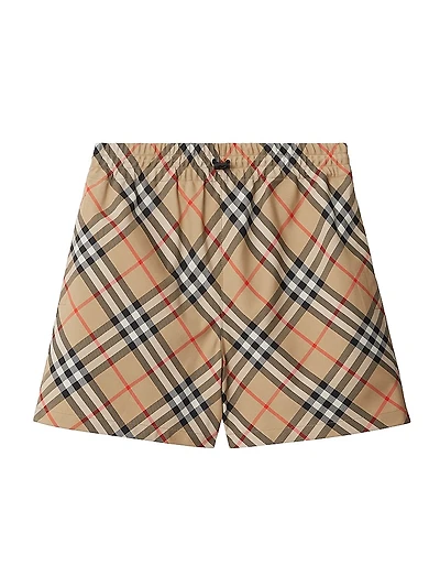 Heritage Check Elasticized Shorts