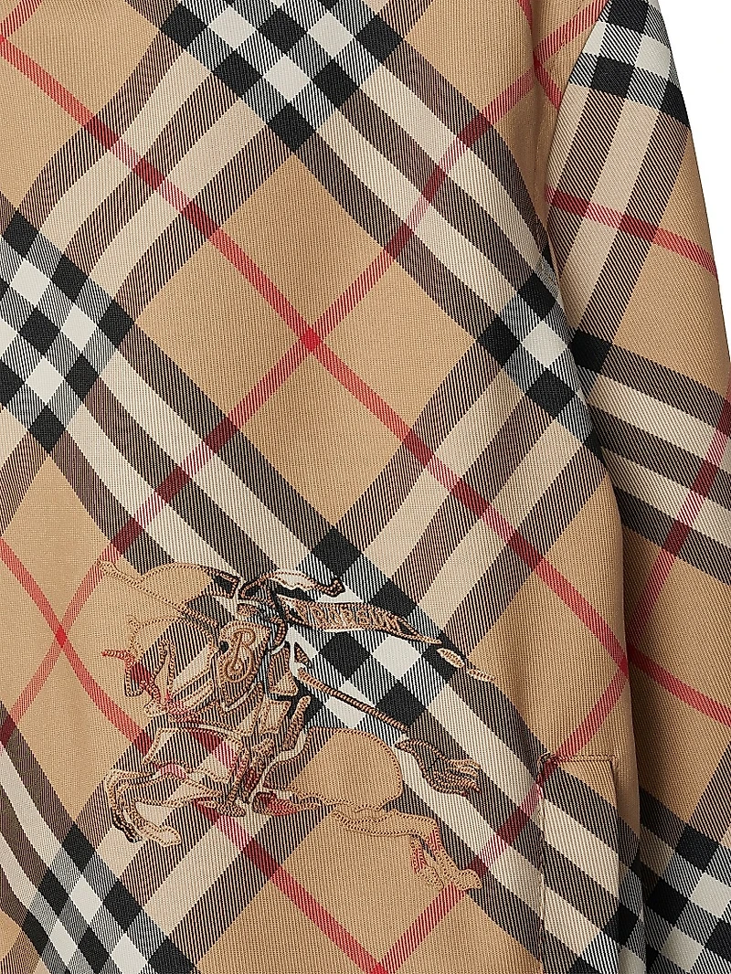 Check Drawcord Short Jacket