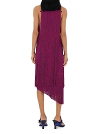 Tiered Fringe Midi-Dress