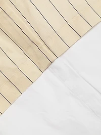 Layered Suiting Cotton Shirtdress