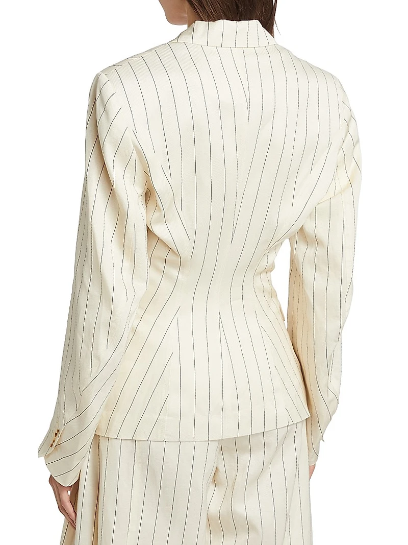 Drapy Stripe Blazer