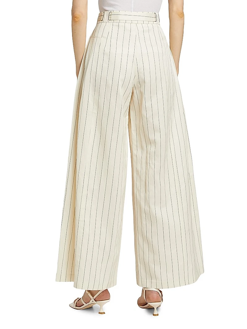 Wide-Leg Suiting Pants