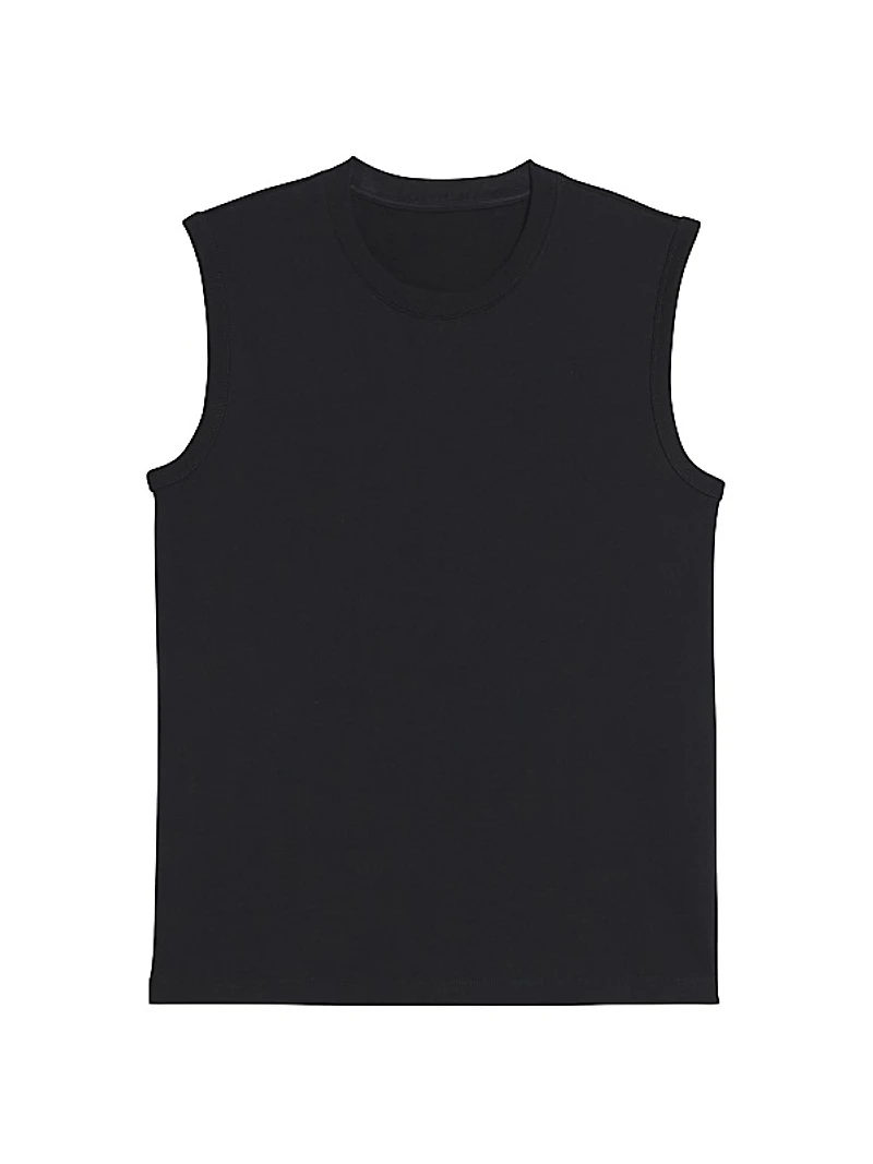 Cotton Logo Muscle Tank Top