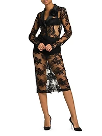 Chantilly Lace Midi-Skirt