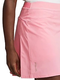 Four-Way-Stretch Pleated Miniskort