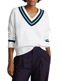 Cricket Striped Cotton Sweater