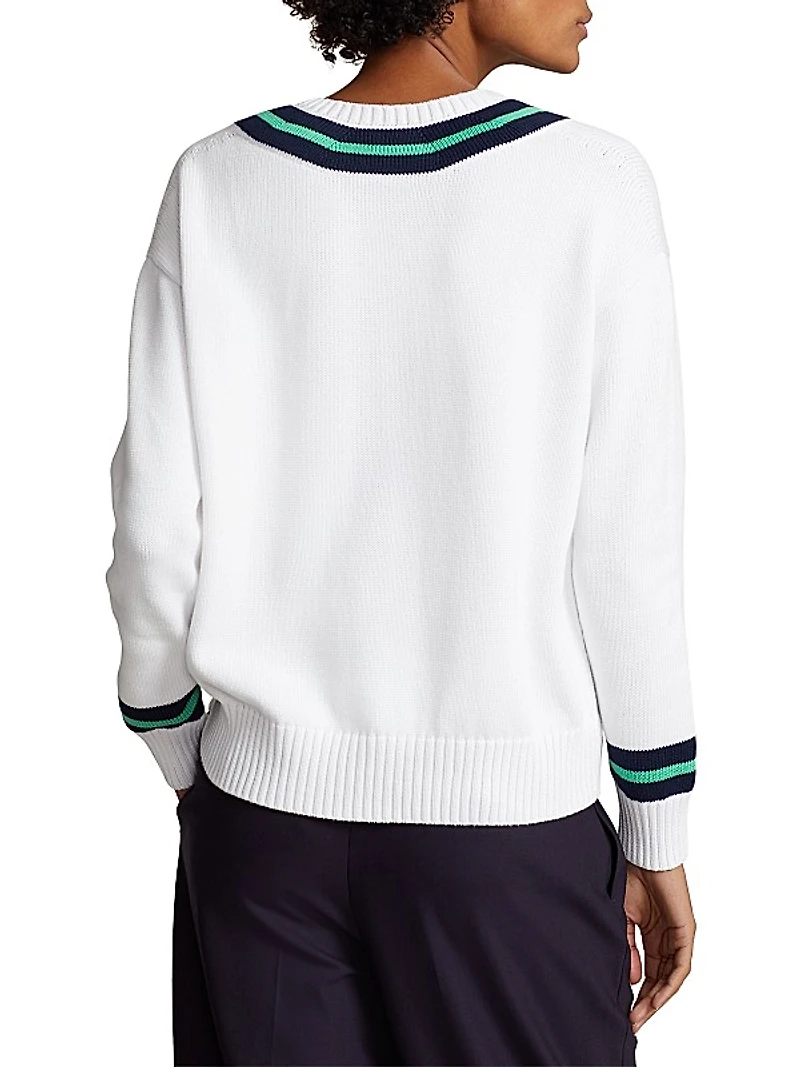 Cricket Striped Cotton Sweater