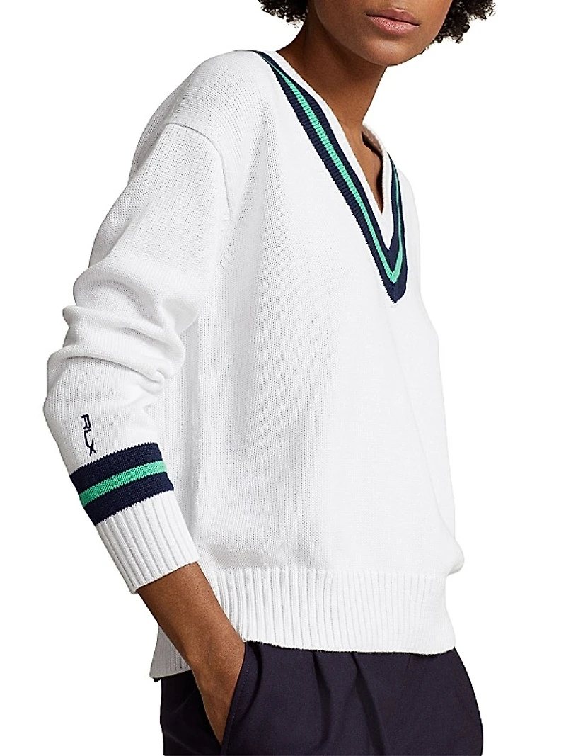Cricket Striped Cotton Sweater