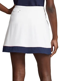Interlock Faux-Wrap Skort