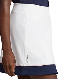 Interlock Faux-Wrap Skort