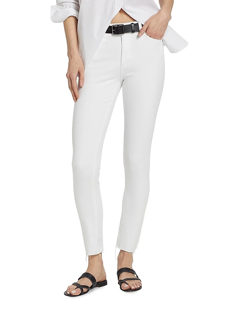 Farrah Cotton-Blend Crop Jeans