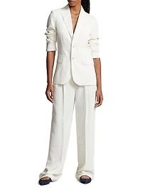 Tailored Satin Blazer