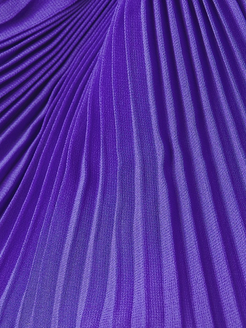 Joanna Pleated Chiffon Midi-Dress