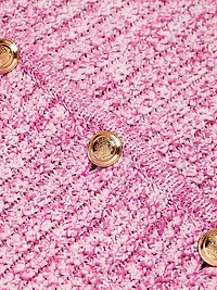 Cotton-Blend Knit Cropped Jacket