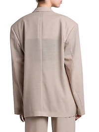 Oversized Wool-Blend Blazer